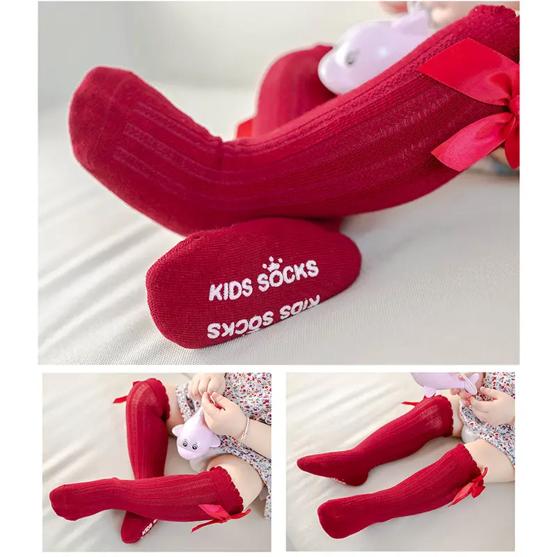 LAKOE Kaos Kaki Panjang Anak Bayi Lucu/ Kaus Kaki Bayi Perempuan Untuk 0-3 Tahun 5