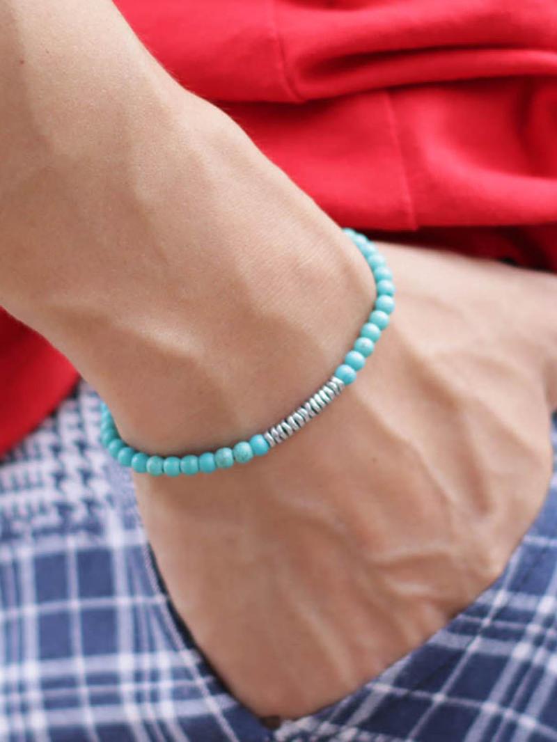 Product Introduction of Men's Boho Style Beaded Bracelet, Fashion Minimalist Matching Bracelet, Trendy All-match Vintage Jewelry As Birthday Gift for Men for Daily Decor 13