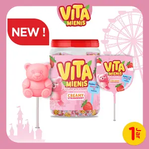 Vita Mienis Lollipop With Vitamins - Creamy Strawberry