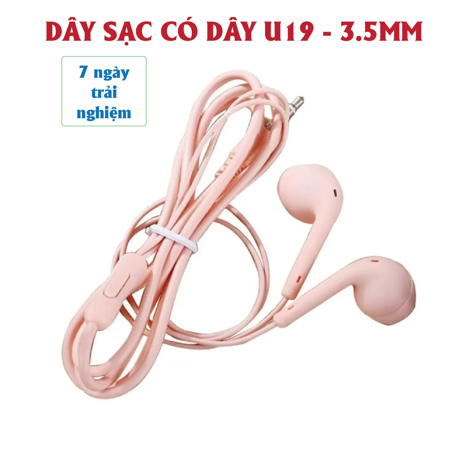 Tai nghe gaming/ chơi game có dây nhét tai U19 (pc jack 3.5mm), chống ồn có mic cho các dòng máy tính bảng nghe nhạc. Tai nghe nhét tai