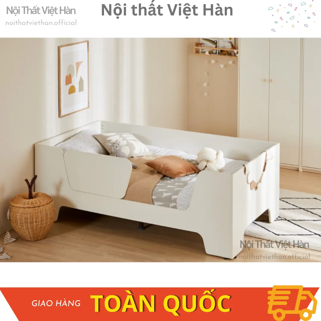 Giường ngủ trẻ em LaLa 150x80x30cm có ngăn kéo giường