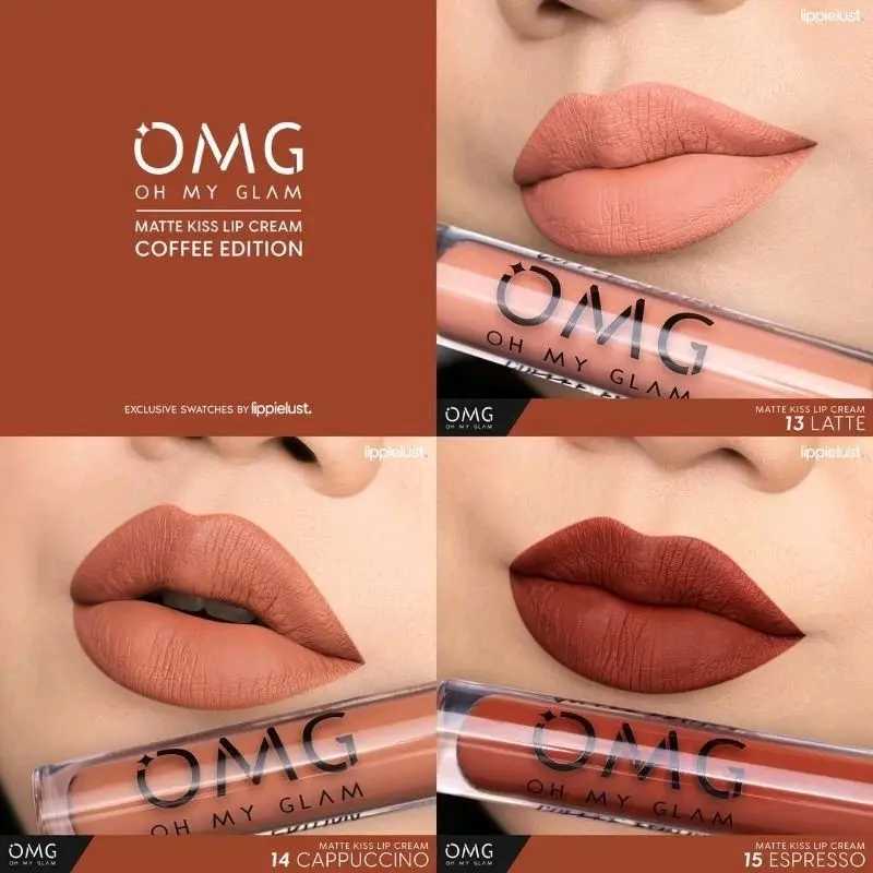 OMG OH MY GLAM Matte Kiss Lip Cream BPOM ORIGINAL 100%
