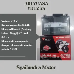AKI YUASA-ha YTZ5S ORIGINAL AKI KERING MOTOR MIO BEAT VARIO SUPRA VIXION MOTOBATT MTZ5S GTZ5S KHARISMA