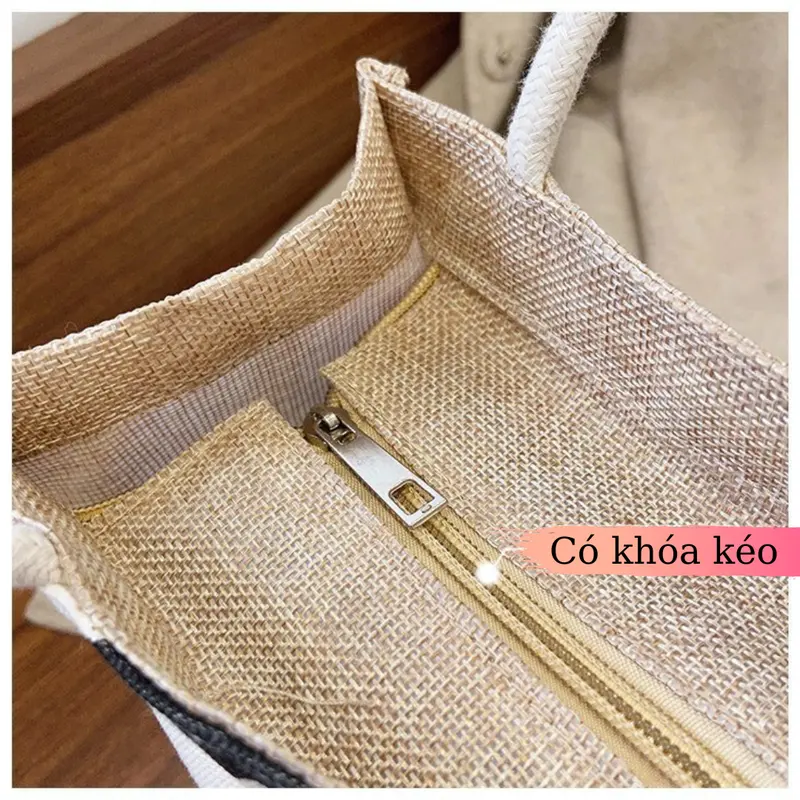 Túi Cói Hình Gấu Bông Dễ Thương - Túi Vintage - BEYOU Bag Nữ 7