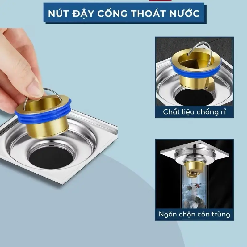 Lõi đồng thoát sàn,van ngăn mùi bằng đồng chống mùi hôi,côn trùng tránh tắc nghẽn cống