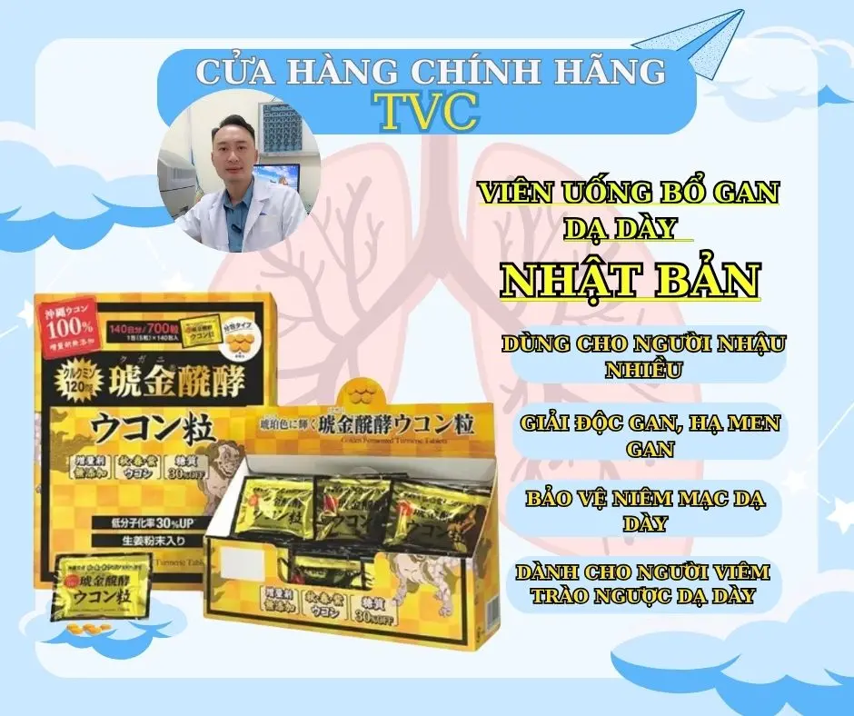 Viên Uống BỔ GAN - DẠ DÀY NHẬT BẢN, DÀNH CHO NGƯỜI GẶP CÁC VẤN ĐỀ VỀ GAN, DẠ DÀY, HAY ĐI ĂN NHẬU TAN SA Y NGAY