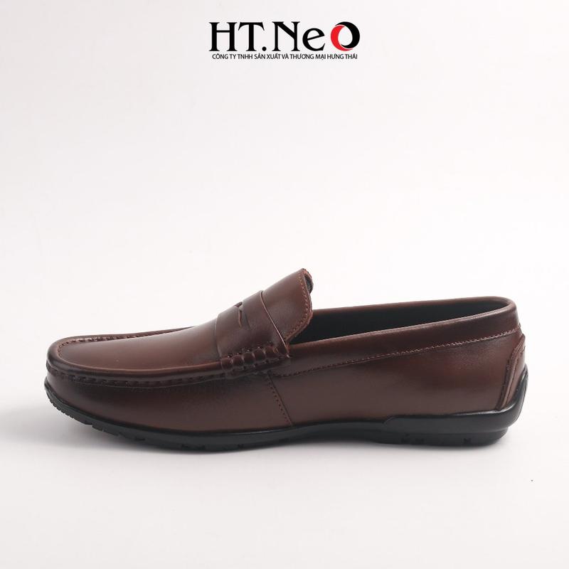 Giày lười nam HT-NEO da bò cao cấp kiểu dáng trẻ trung, sành điệu và rất cá tính GM181 Đồng Loafer 1