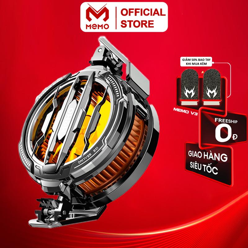 Quạt tản nhiệt gaming Memo CX07 sò lạnh thế hệ mới làm lạnh dóng băng tăng fps giảm giật lag khi chơi game FF liên quân mobile COD