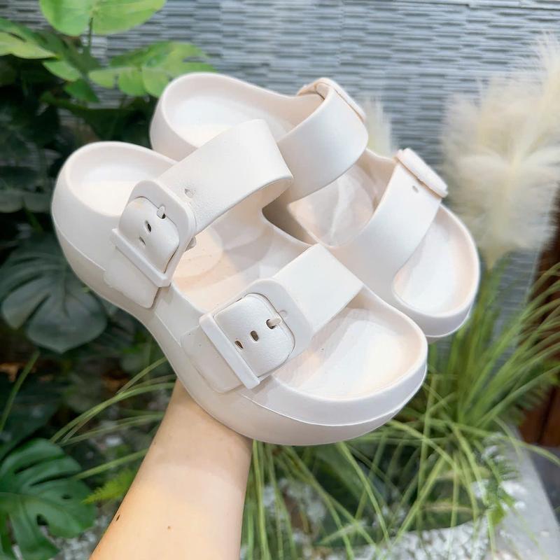 k24- dép BM 2 quai ngang khuy cài cao 6p chất cao su non nhẹ, mềm , êm chân, k bị lún đế , chống trơn, chống trượt , chống nước hàng qccc