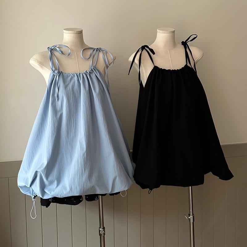 Váy hai dây buộc dây dáng bí kèm quần Nana21 A2525 Nữ Woman Women