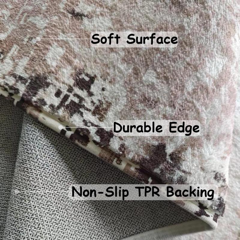 Modern Abstract Geometry Hallway Runner Rug, Non-slip Soft Washable Bed Carpet, Long Rug for Entryway Bedroom Kitchen Bathroom 6
