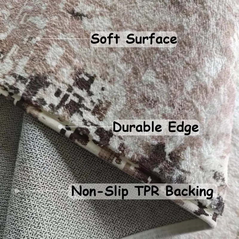 Modern Abstract Geometry Hallway Runner Rug, Non-slip Soft Washable Bed Carpet, Long Rug for Entryway Bedroom Kitchen Bathroom 6