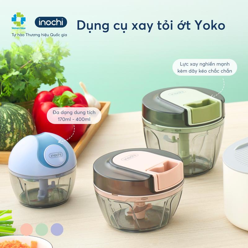 Dụng cụ xay tỏi,ớt hành Inochi - cao cấp tiện lợi dễ sử dụng