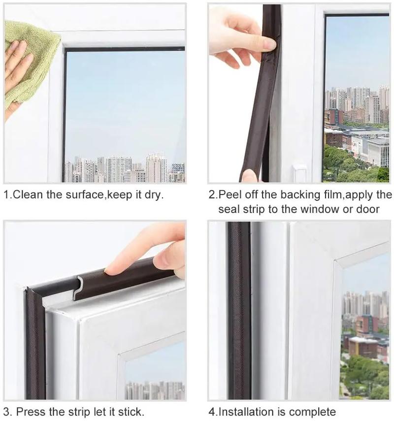 Product Introduction of 6M Soundproof Foam Window Sealing Strip for Casement Window Seal Acustic Foam S Weather Stripping Door Seal Gap Filler Artifact 30