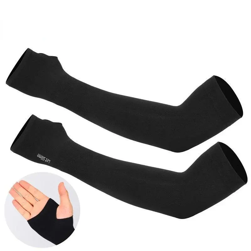 Fingerless Gardening Gloves, 1 Pair High Elasticity Breathable Sun Protection Arm Sleeves, Outdoor Riding Fishing Custom Ice Silk Sleeve 0