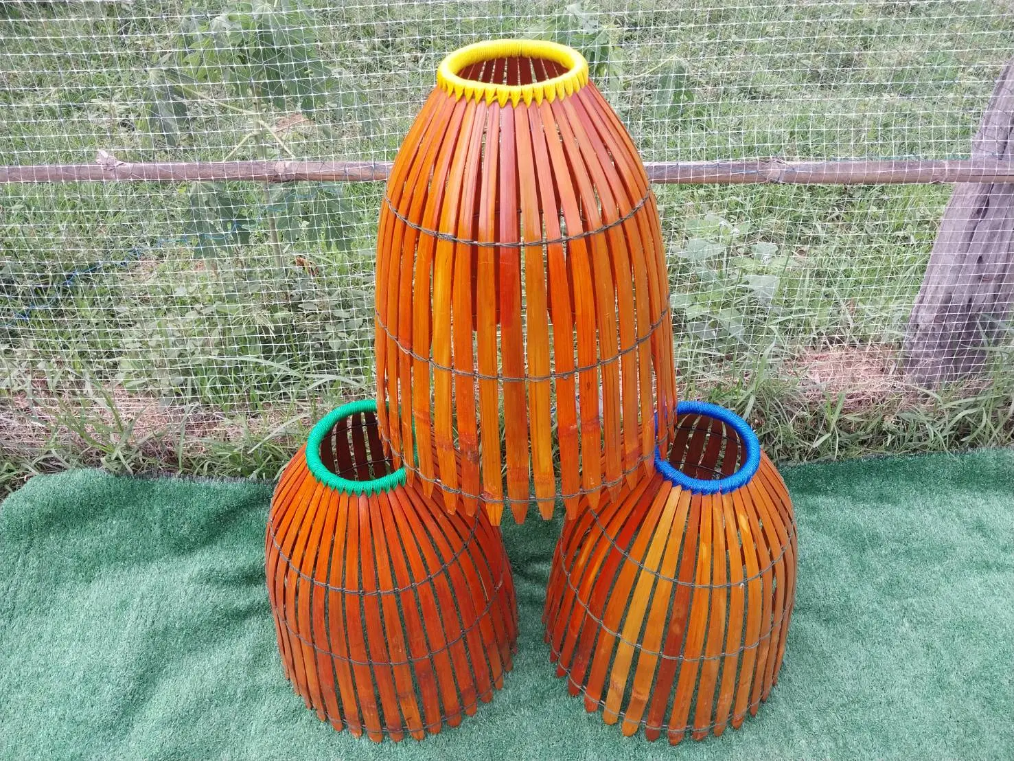 สุ่มดักปลา แบบแข็งแรง กว้าง 36-38 cm ใบใหญ่ ลงสีและเงา Sports