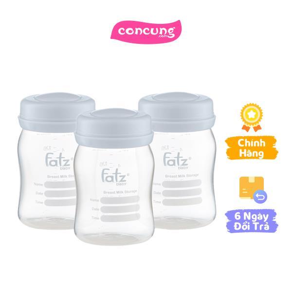 Bộ 3 bình trữ sữa Fatzbaby FB0120NX 150ml xanh