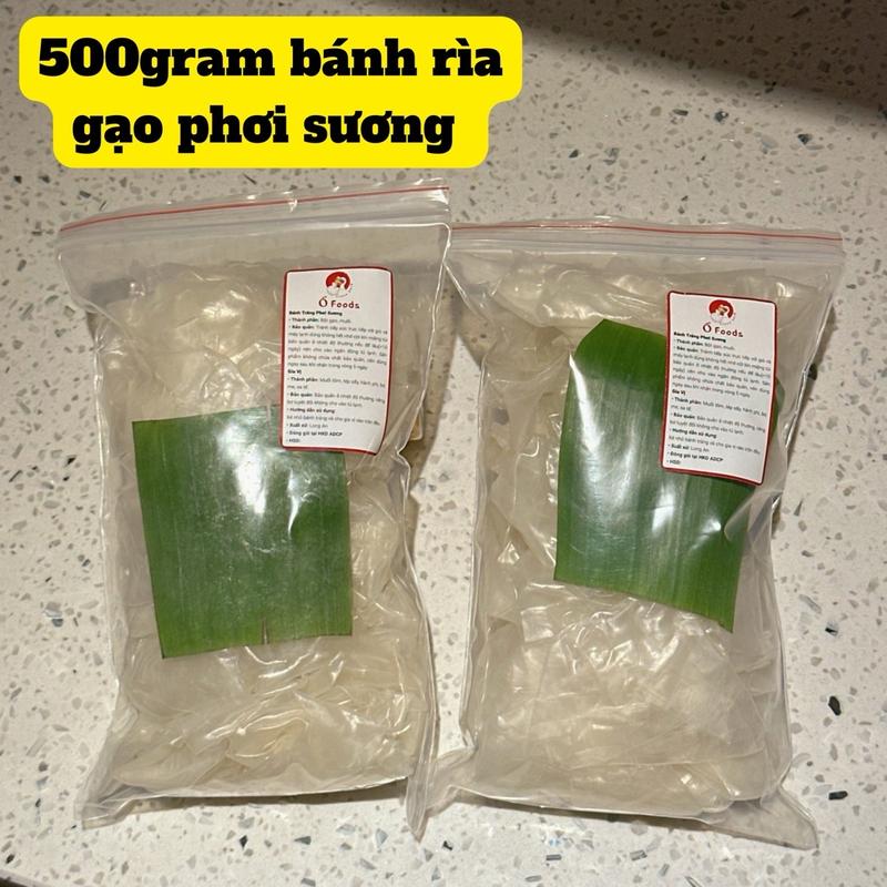 500GAM Bánh tráng rìa gạo phơi sương KHÔNG KÈM MUỐI - Đồ ăn vặt - thức ăn nhanh Snacks Food banh  trang banh  trangsieucay