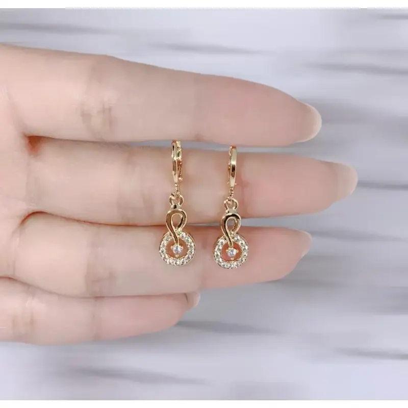harga promosi Anting Titanium Asli Ori Anti Karat asli impor Lapis Emas 24k Gold Perhiasan Pashion Wanita Terlaris Gelang Amethyst 1