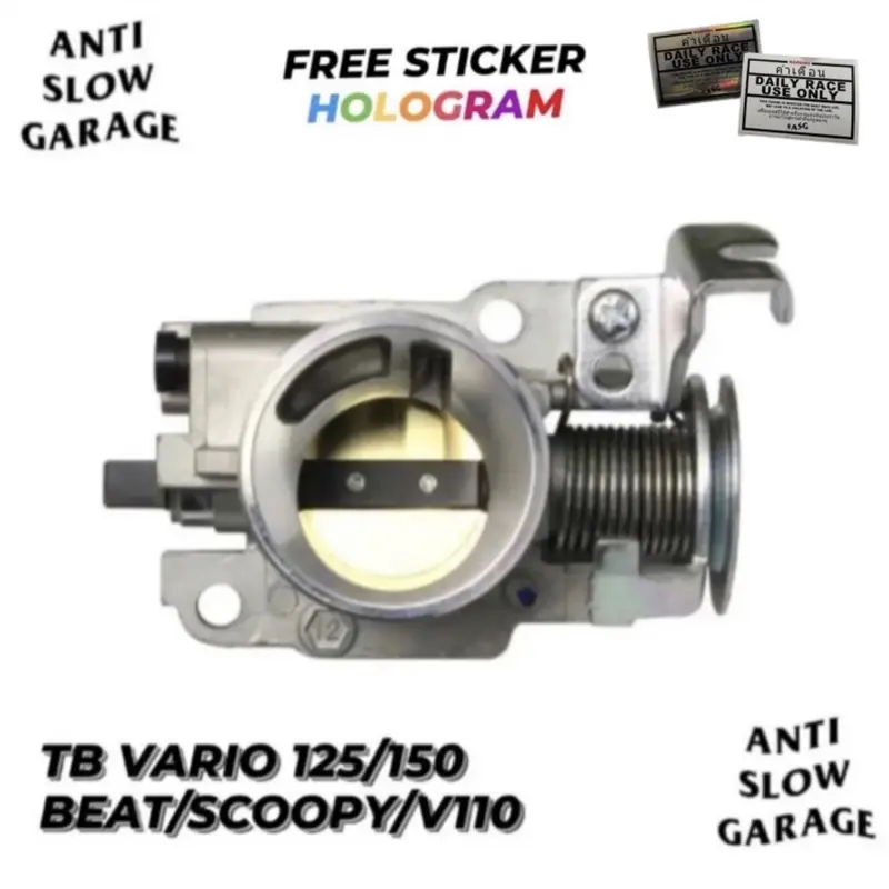 Throttle Body 28 & 30 30mm Vario 125/150/Beat/Scoopy TB Saja Vario Beat Scoopy 1 Tali Gas (TB SAJA TANPA INTAKE) 0