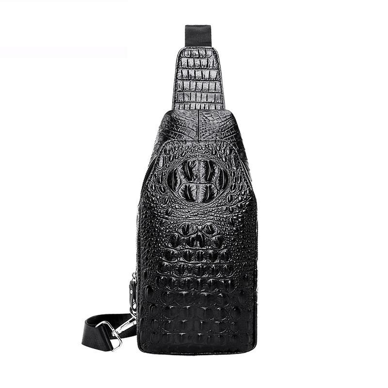 Túi đeo chéo nam da cá sấu cao cấp BEE GEE – DCN9042 Bag Nhung Đeo Vai Đồng