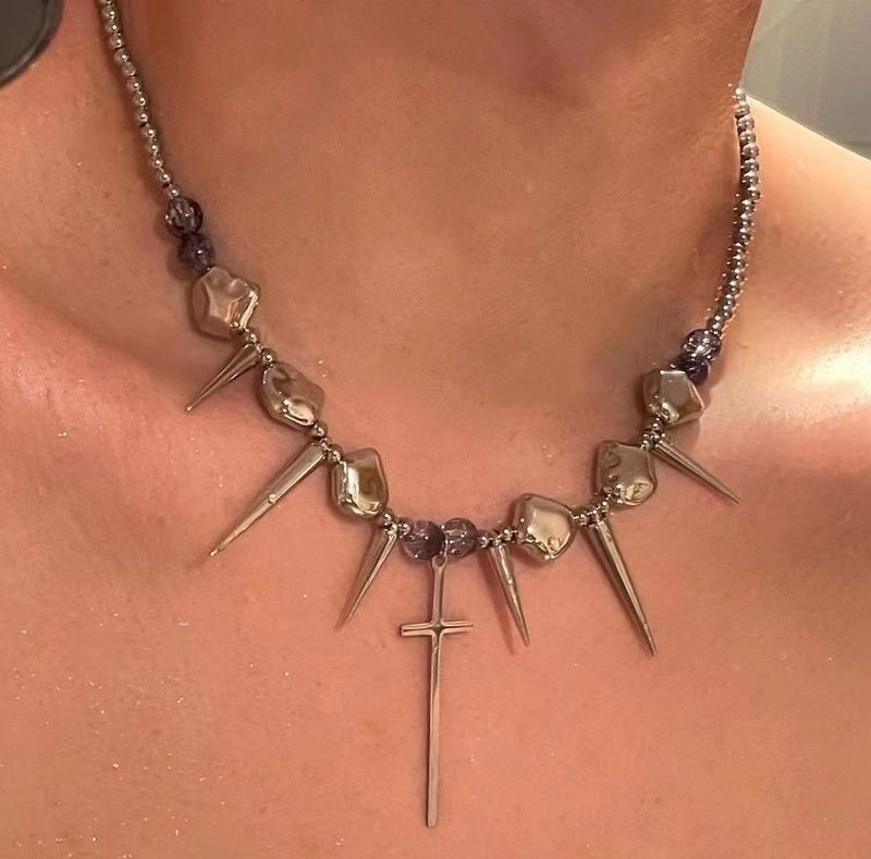 Product Introduction of Vòng Cổ Choker, Phong Cách Đường Phố Punk, Dành Cho Nam Giới, Dây Chuyền Xương Đòn Cao Cấp, Đồ Trang Trí Y2g Văn Hóa Phụ, Ngọt Ngào Và Ngầu, Cổ Áo Hoa Jewelry trang  sức  titan  cao  cấp  hàng  hiệu 16