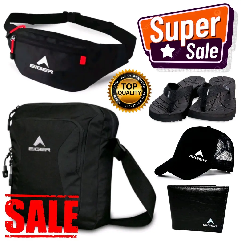 Sandal Gunung Outdoor Pria Berkualitas | Sendal Jepit Outdoor Karet Sintetis Anti Slip | Paket Komplit Super Sale