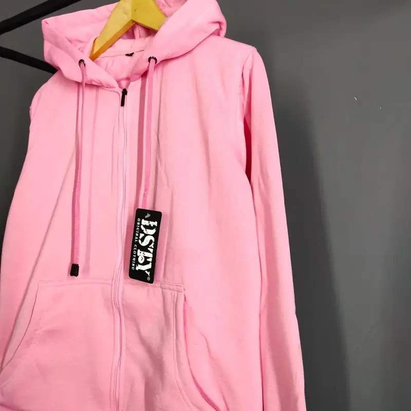 jaket polos zipper pria wanita fleece tebal M L XL XXL XXXL BIG SIZE JUMBO 1