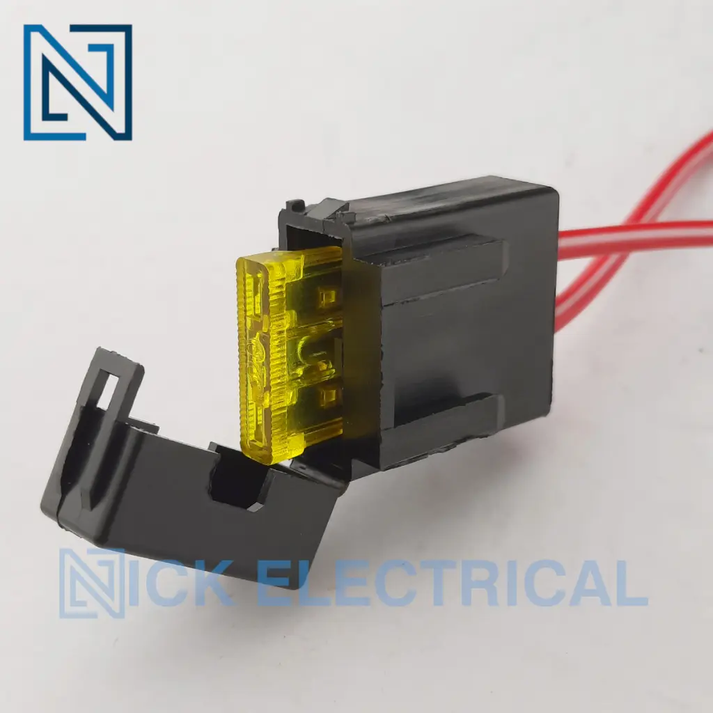 1Pc Plug in Fuse Holder Box with Wire Harness for ATO ATC Blade Fuse