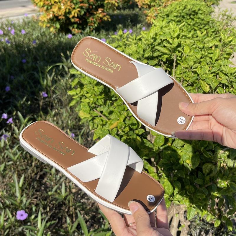 Product Introduction of SanSan_ Dép Lê DA 2 KIỂU MSD, Dép Lê  Quai Ngang  Slipper Nữ DéP Women GiàY 25