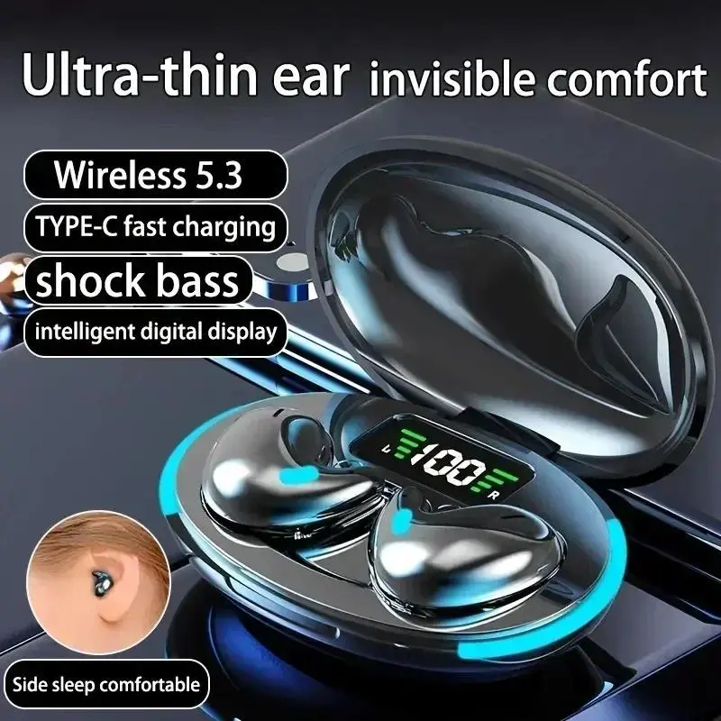 Tai Nghe Nhét Tai Nghe Không Dây, X55, Giảm Tiếng Ồn, Thích Hợp Cho Thể Thao, Trò Chơi Và Giấc Ngủ, Bluetooth 5.0, Tai Nghe Nhét Tai Nghe Nhạc Âm Thanh Nổi HIFI, Tai Nghe 1