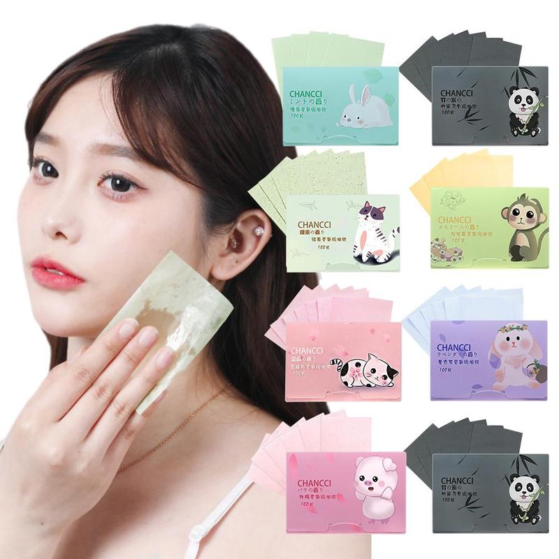 Product Introduction of Khăn giấy thấm dầu trên mặt, 100 chiếc, tự nhiên, kiểm soát dầu, làm mờ phim thấm dầu cao cấp, không chứa dầu, cho khuôn mặt, W8W0 22