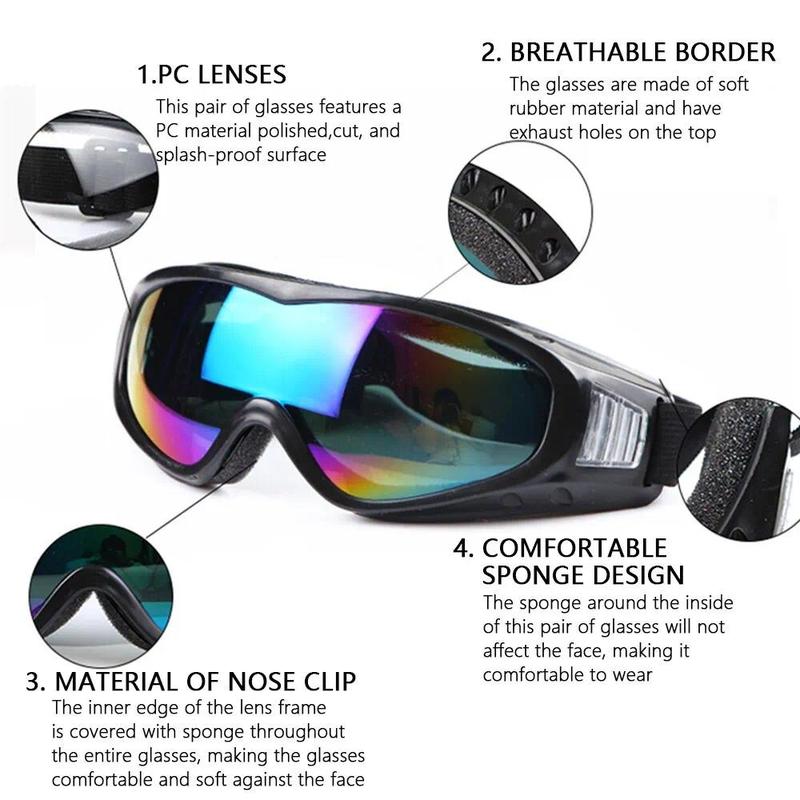 Product Introduction of Cycling Sports Ski Goggles UV Protective Sunglasses Bicycle Anti-Glare Glasses Windproof Dustproof UV Protection Gears 20