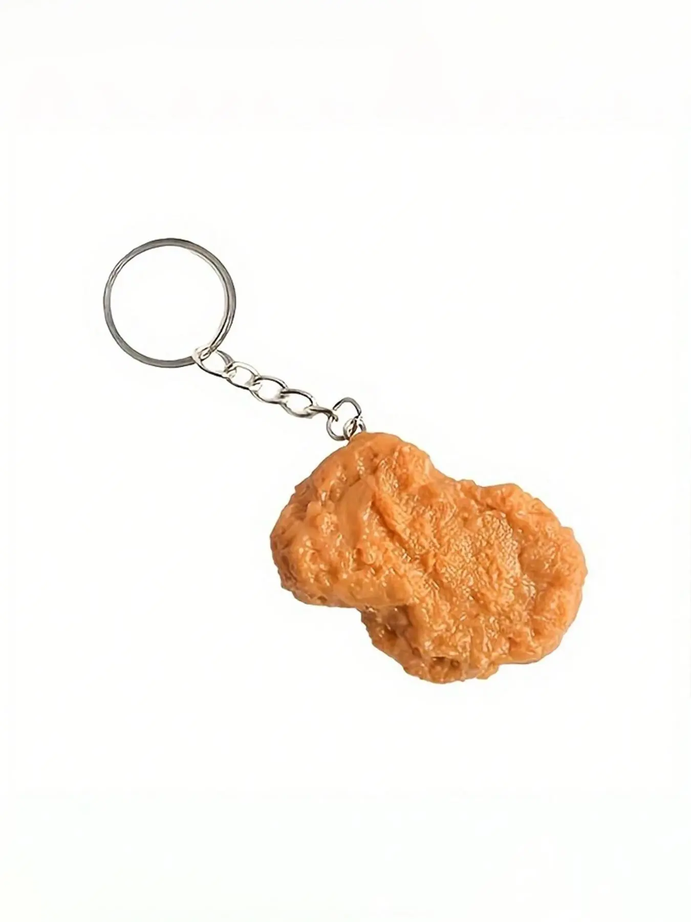 Chicken Nugget Shaped Keychain, Cute Food Design Keychain for Car Keys for Women & Men, Fashion Accessories for Daily Use
