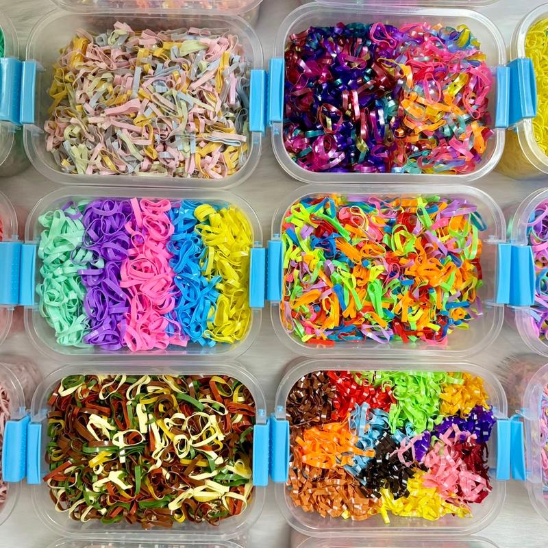 Đại Hộp Thun Buộc Tóc Cao Su Bản To Kèm Hộp ~200 Gam - chun bu octo c chobe Kem Voi