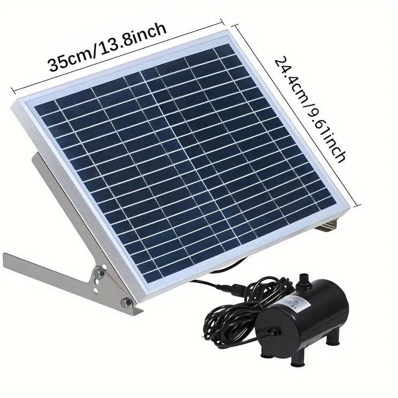 Solar Powered Water Fountain Pump, Bird Bath Pump with Replacement Spray Heads for Garden, Pond, Pool, Outdoor and Backyard 1
