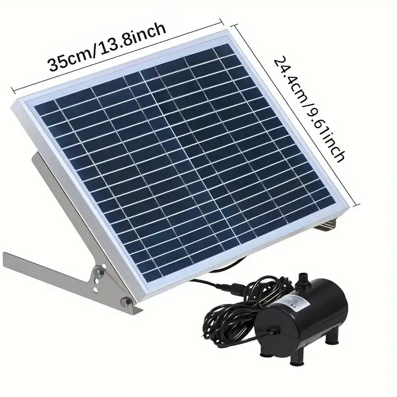 Solar Powered Water Fountain Pump, Bird Bath Pump with Replacement Spray Heads for Garden, Pond, Pool, Outdoor and Backyard 1