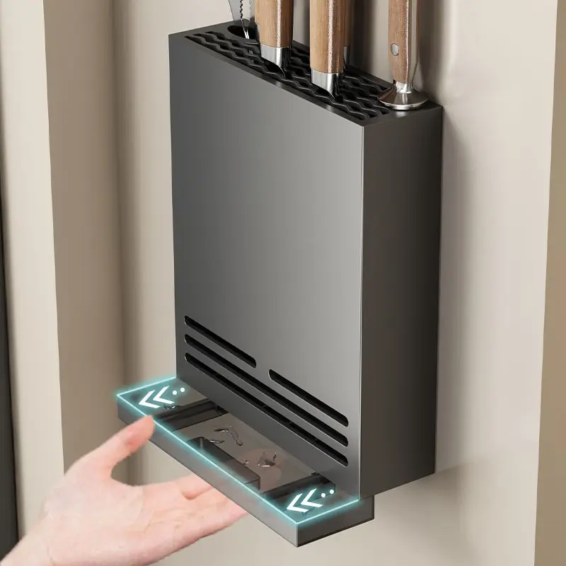 Giá Để Dao, Danle, Giá Để Đồ Nhà Bếp, Không Cần Đục Lỗ, Treo Tường, Để Đựng Dao Và Đũa, Thích Hợp Sử Dụng Trong Gia Đình 2