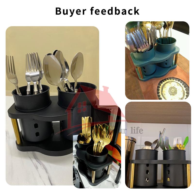 Product Introduction of Harbour Life Kitchen Fork Spoon Holder Cutlery Holder Drainer Chopsticks Spoon Storage Box Kitchen Rack Organizer Ramadan Kareem 20