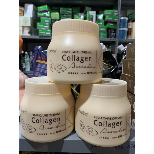  Ủ tóc phục hồi tóc hư tổn colagen Karanz hương bơ 900ml  475ml  hộp trắng  Collagen Women 