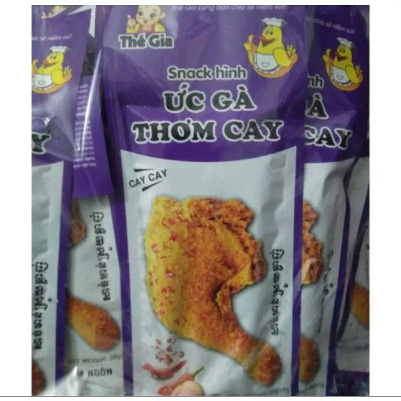CKOOAESHOP com bo 10 gói Ức Gà Thơm Cay