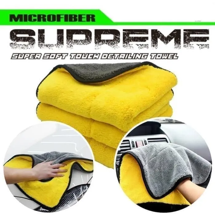 Lap Mobil 2 WARNA Microfiber Lembut Tebal Serbaguna