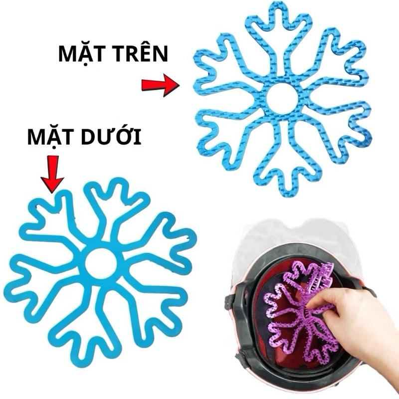 Siêu Hời Combo 2 miếng lót mũ bảo hiểm lót silicon massage chống nóng thông thoáng chống xẹp tóc bảo vệ tóc và da đầu