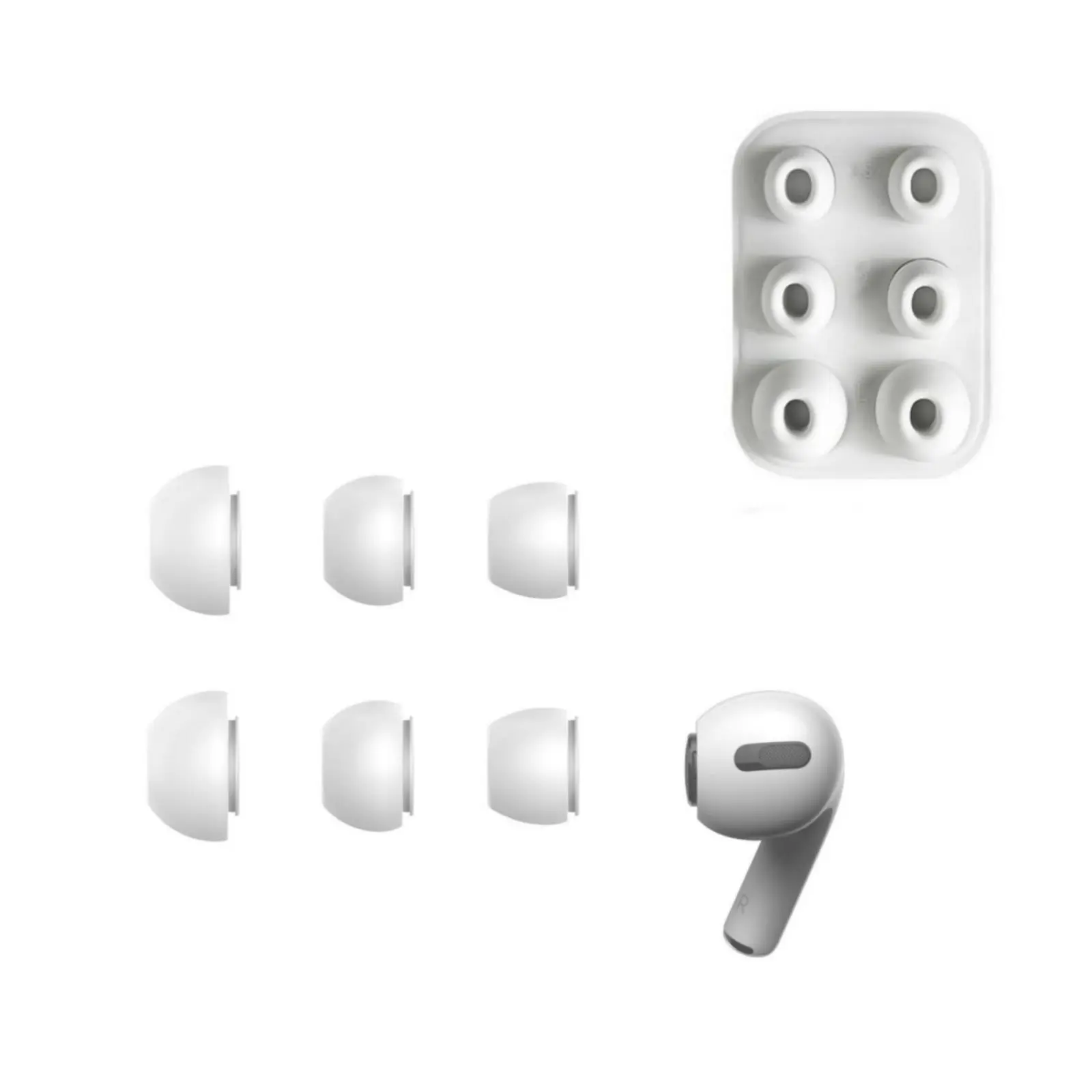 Silicone Ear Tips, 3 Counts/set Replacement Ear Tips for AirPods Pro, Earbuds Ear Caps Set, Audio & Video Accessories