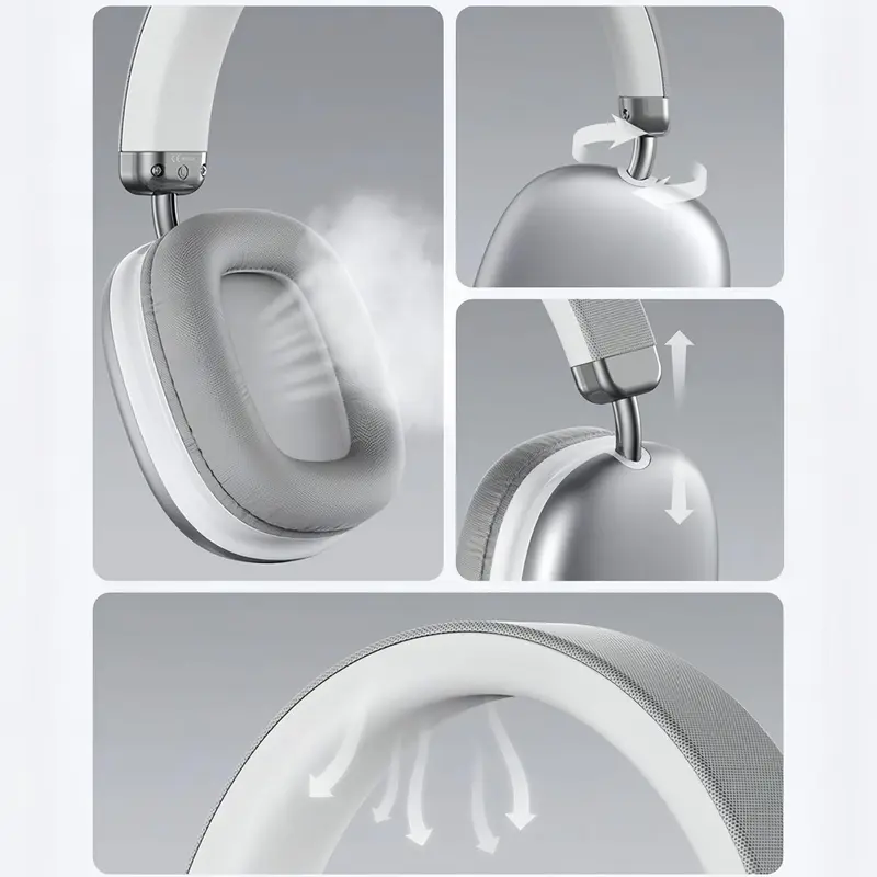 Wireless Headphones, Noise Cancelling Headphone, BT Headset with Built-in Mic, High Quality Headphones for Mobile Phone, PC & Laptop, Electronics, Audio, Electronic, Soft Earpads, Wireless Earbuds 7