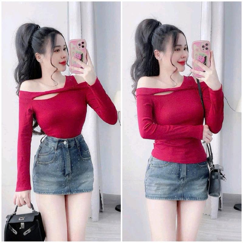 Áo thun bo xoắn tay dài chất tăm lạnh co giãn ( Bigsize :40-90kg) 0