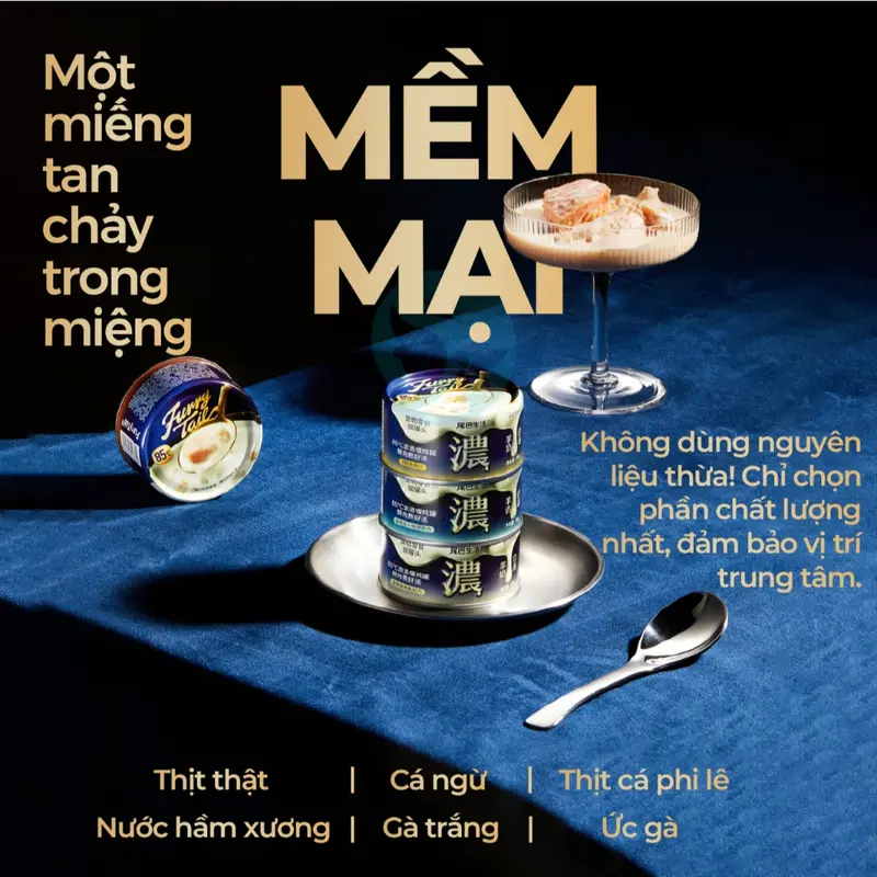 Lon thức ăn cho mèo ướt cao cấp - pate cho mèo Furry Tail 85°C thượng hạng 85g - Fairy Marina 4