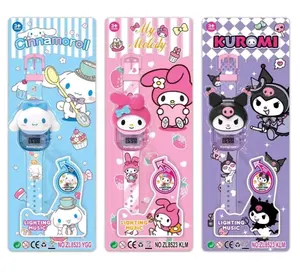 MC11 / COD - Jam Tangan Anak Digital ROTAING LIGHT Musik & Light Fashion Anak Bahan Strap PU Bisa Pop Up Cocok untuk Hadiah