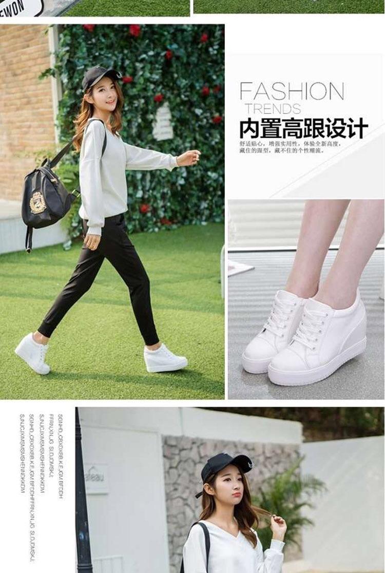Product Introduction of Giày Trắng, Giày Nữ Chiều Cao Ẩn, 7cm, Giày Thường Ngày Giày Đế Bằng Giày Một Lớp, Ren Mùa Hè Khoét Lỗ, Giày Một Lớp, Hàng Mới Về 2024 5