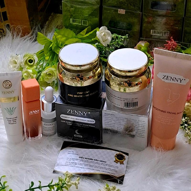 Kem Zenny Platinum làm trắng da, giảm nám và tàn nhang, cải thiện độ đàn hồi, tặng kèm sữa rửa mặt và serum - Skincare, Làm Đẹp Da